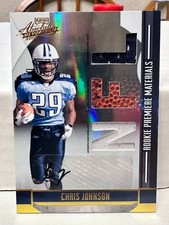 2008 Playoff Absolute Memorabilia CHRIS JOHNSON Rookie Auto Tennessee Titans