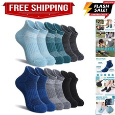 Kids Merino Wool Ankle Hiking Running Socks Girls Boys Teens Athletic Warm Th...