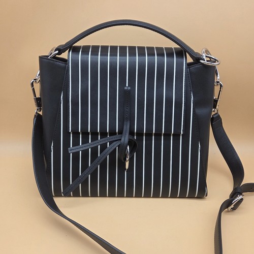 $525 Retail, 3.1 Phillip Lim Black/White Stripe Crossbody Handbag/Purse Dust Bag - Picture 7 of 16