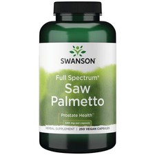 Swanson Full Spectrum Saw Palmetto, Supports Prostate Health, 540 mg, 250 Caps