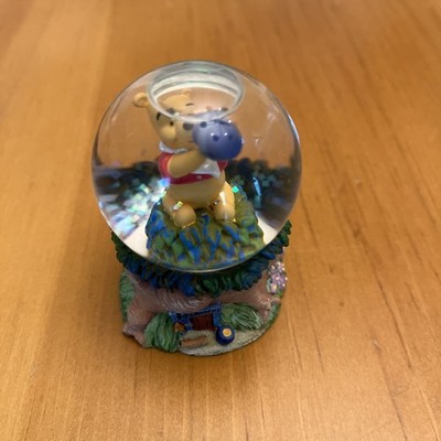 Disney Store Mini Snow Globe Winnie the Pooh Honey Pot Base Glitter Snow