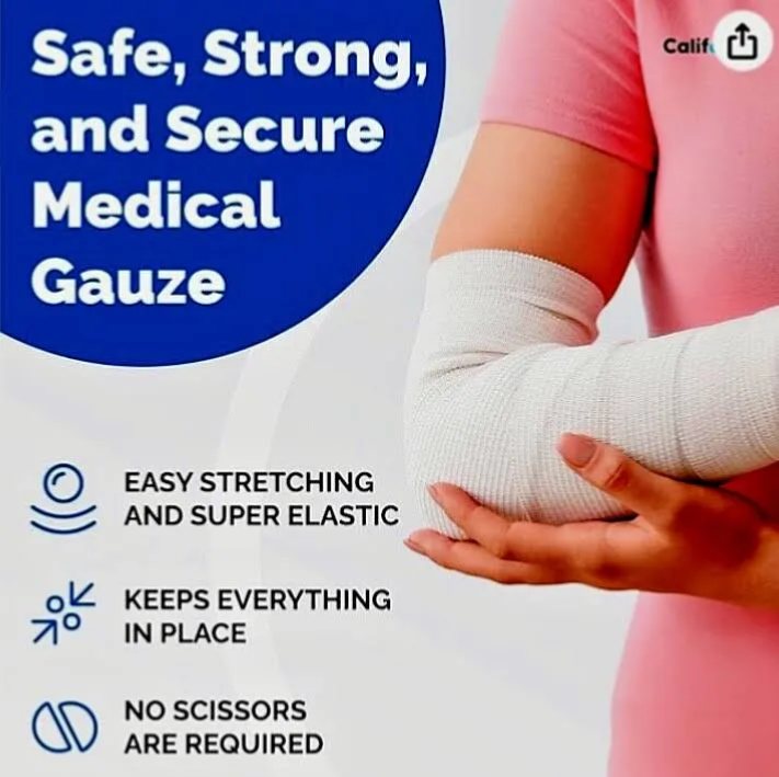 48Pc 2”x4Yards Dressing Gauze Stretchy Bandage White Wound Dressing ...