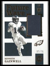 Kenneth Gainwell #FWM-KG 2021 Panini Encased Future Wave Materials #/75