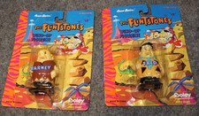 LOT-2 Vintage 1994 The Flintstones Wind-Up Figurine Barney Fred 50342 Boley