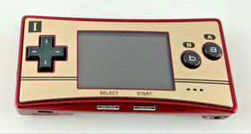 Nintendo Game Boy Micro Famicom Version Mario 20th Box Manual AC Adapter Pouch