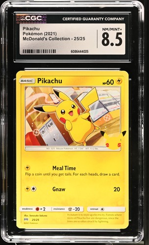 Pikachu graded CGC 8.5 for sale on eBay