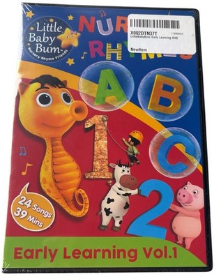Little Baby Bum Nursery Rhymes Early Learning Vol.1 -24 Songs 39 Mins NEW SEALED