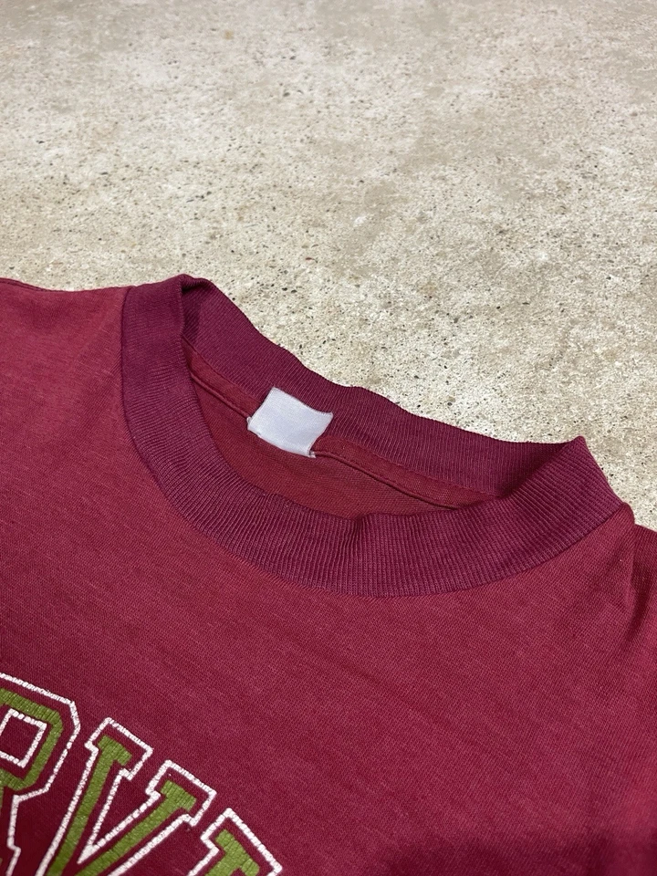 Vintage 80s Snoopy I Survived Ft. Carson T-Shirt Burgundy Large Thin Army Tee US - Image 3 of 4