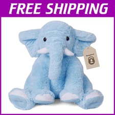 5 lbs Blue Elephant Weighted Stuffed Animal 16"