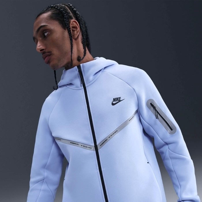 Nike Tech Fleece Windrunner Reflective Jacket IM6537-468 Blue