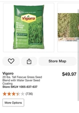 Vigoro 20 lbs. Tall Fescue Grass Seed Blend with Water Saver Seed Coating