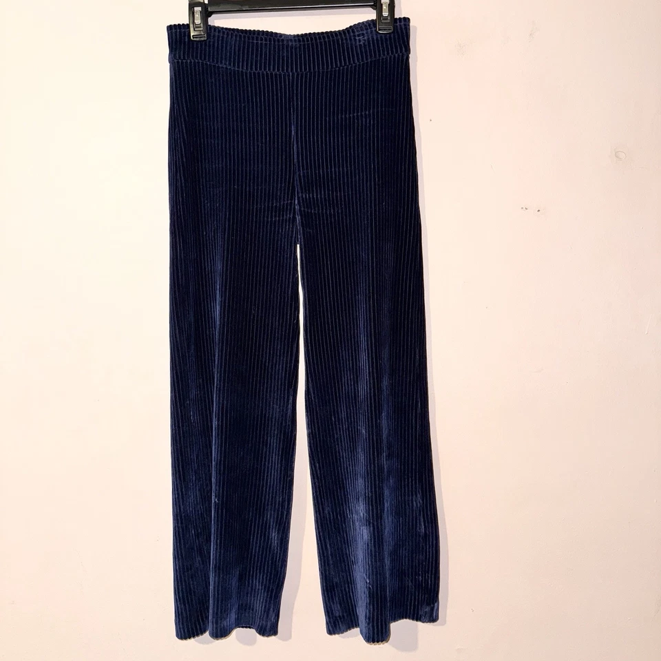 Avenue Montaigne Dark Blue Navy Cropped Alex Corduroy Pants Size 0 NWOT! - Image 4 of 4
