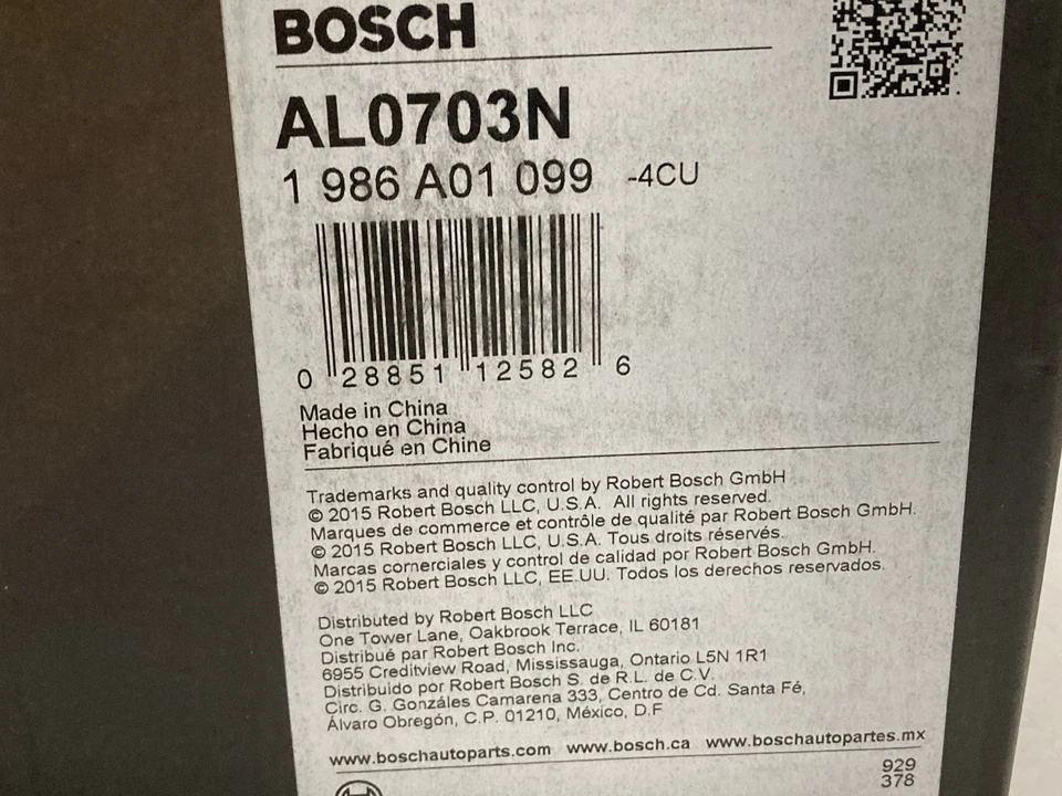 Alternador Bosch AL0703N para BMW E36 E46 E53 E85 E90 3 5 y serie X 120 amperios Foto 2 de 4