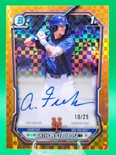 2026 Bowman Anthony Frobose Orange X-fractor Auto /25 #CPA-AFR 1st Bowman Chrome