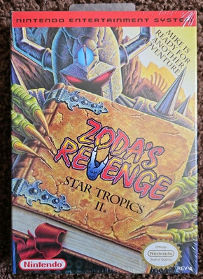 Sealed Zoda's Revenge: Star Tropics II (Nintendo Entertainment System 1994) NES