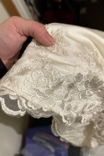 Ball gown wedding dress with beautiful embroidery. Size 18w from David  s Bridal.