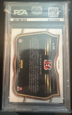 2022 Panini Select Field Level Ja'Marr Chase #448 Cosmic Prizm