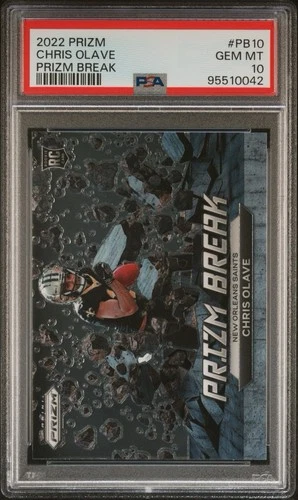 2022 Prizm Chris Olave RC Prizm Break #PB-10 PSA 10