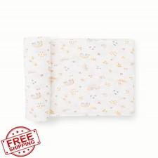 Little Unicorn Rainbow Swaddle Blanket Soft Knit