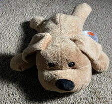 Melissa & Doug Plush Stuffed Dog Laying Down Tan Brown Soft Toy AH22120