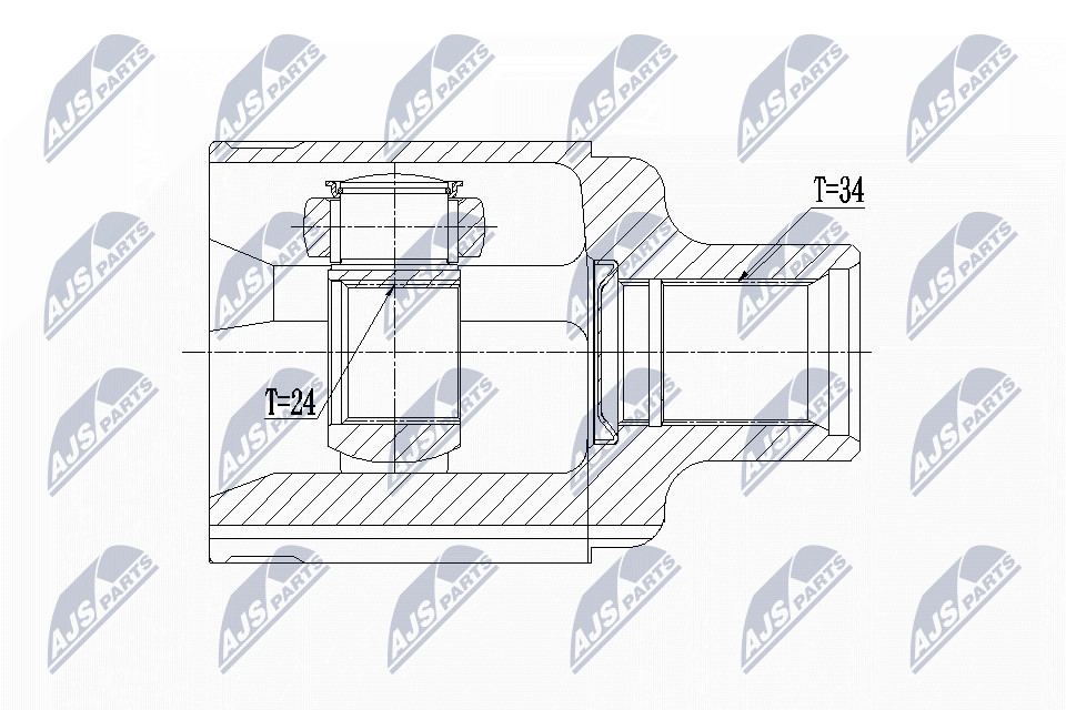 N.T.Y. NPW-PL-062.NTY Joint Kit, drive shaft for CHEVROLET,OPEL,VAUXHALL