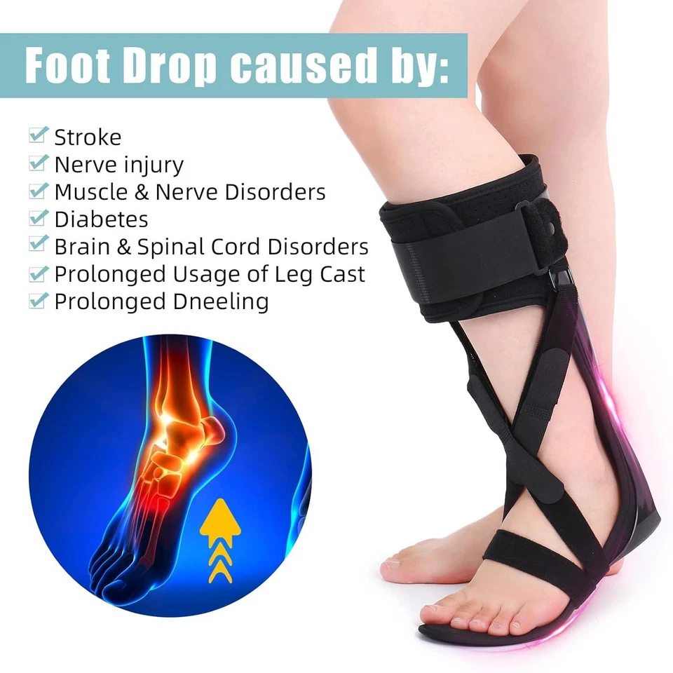 AFO Foot Brace AFO Rehabilitator Foot Drop Brace for Drop Foot  New - Image 2 of 4