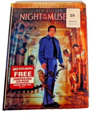 Night At The Museum 2-Disc Special Edition W/Hologram Sleeve & Dinosaurs CD-ROM