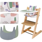 Luxurious Tripp Trapp High Chair Cushion Set with Cute Silicone Placemat