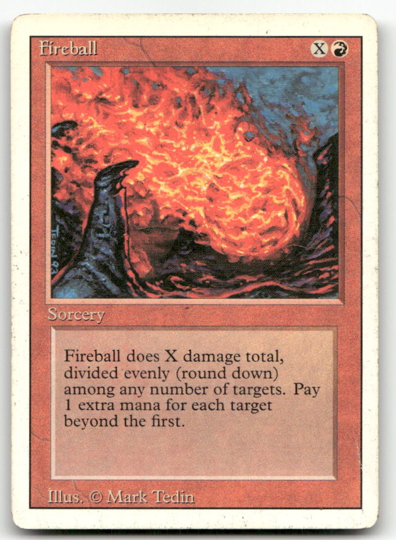 Fireball (HP) Revised Edition 3ED Magic MTG