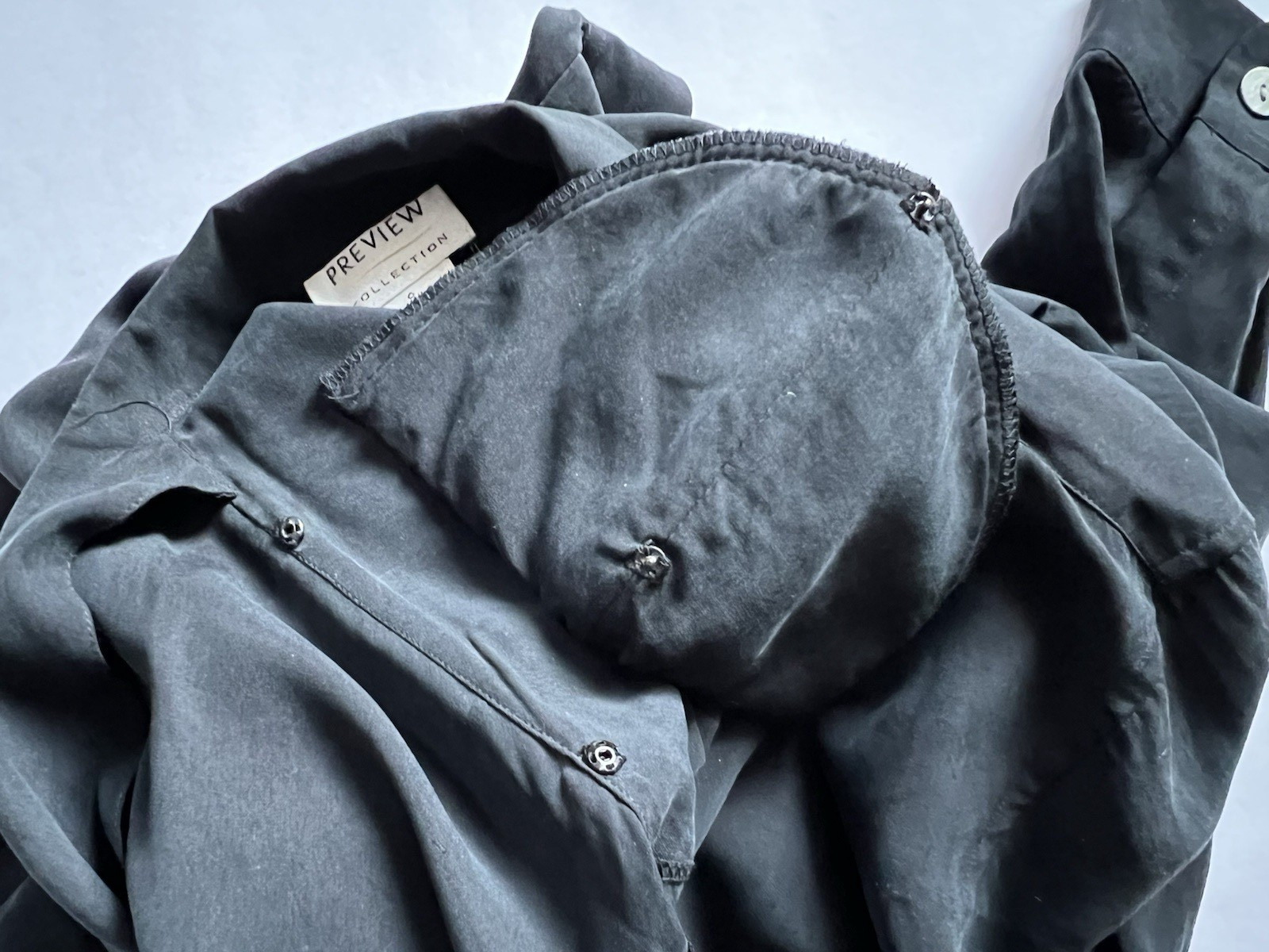 Preview Collection 100% Silk Button Front Blouse … - image 9