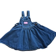 Vintage OshKosh Denim Skirtall - Size 4T - Made in USA