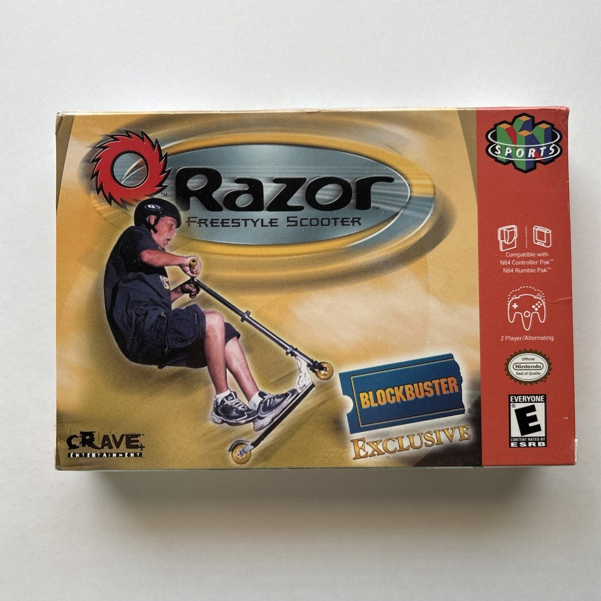 New Razor Freestyle Scooter Blockbuster Nintendo 64 N64 Factory