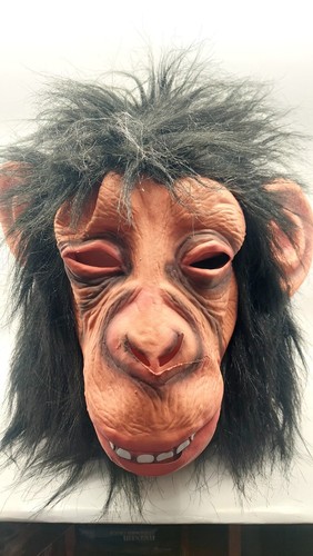 Halloween Monkey Mask Costume Party Adult Ape Mask one Size . - Picture 19 of 19