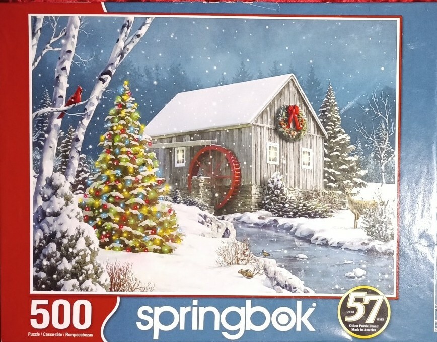 Springbok 500-Piece Jigsaw Puzzle ‘The Falling Snow’ – Winter Scene With Unique Interlocking Pieces - View #7