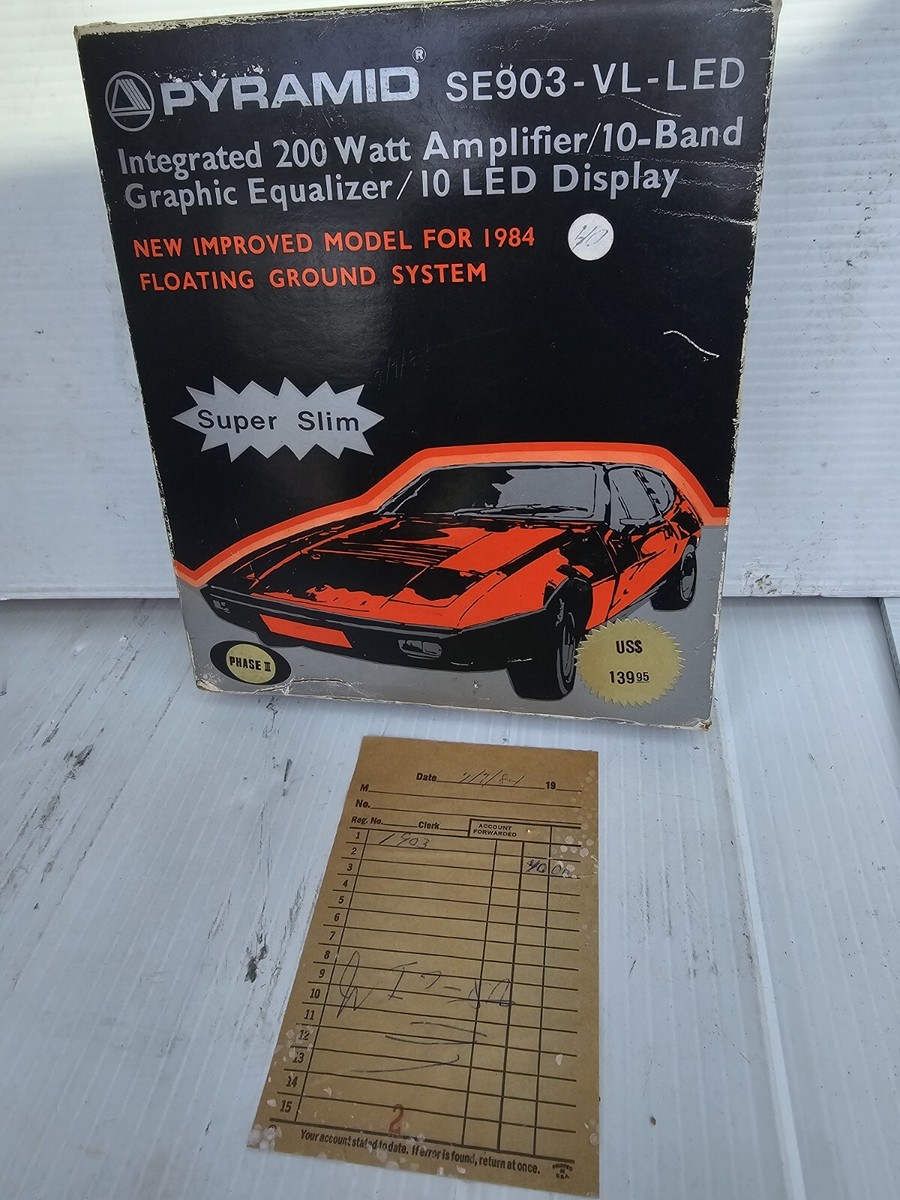 Vintage Pyramid Graphic Equalizer, 200 Watts SE903-VL-LED | eBay