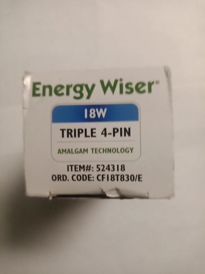Nuevo Bulbrite 18 vatios 1200 lúmenes 4 pines triple tubo bombillas CF18T830/E  Foto 3 de 4