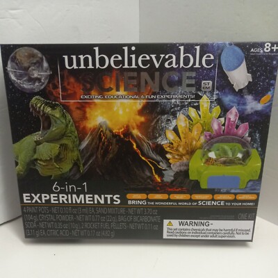 Unbelievable Science 6-in-1 Science Experiments  Stem Toys - Brand New