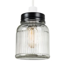 Ceiling Light Shade  Retro Glass Jar Pendant Living Room Lampshade Lighting
