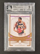 2020-21 Panini Flawless BRONZE Diamond Magic Johnson 1/3 BGS 9