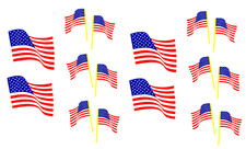 Mrs. Grossman's American USA Flag Patriotic Scrapbook Stickers 2 1/2 Strips