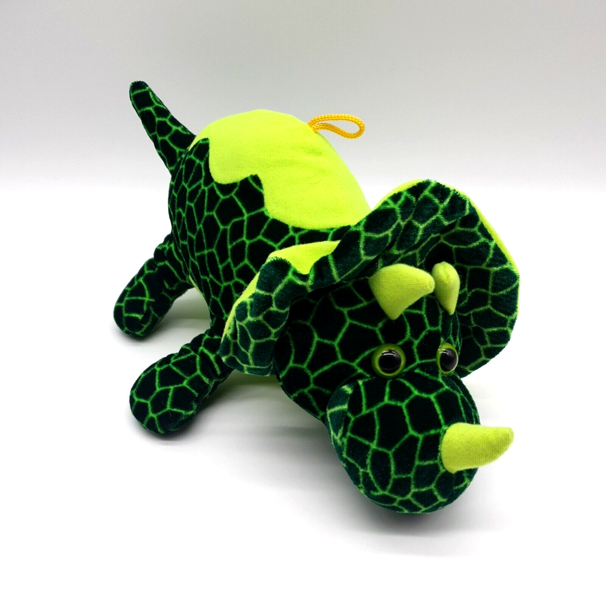 Classic Toy Company Triceratops Collector Plush Green Carnival