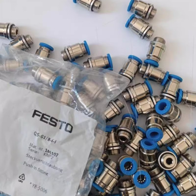 10Pcs FESTO QS-G1/8-6-I Push-In Fitting 186107 New | eBay