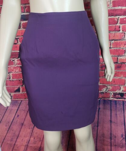 Pure Silk Purple Pencil Skirt size 4 Straight Care