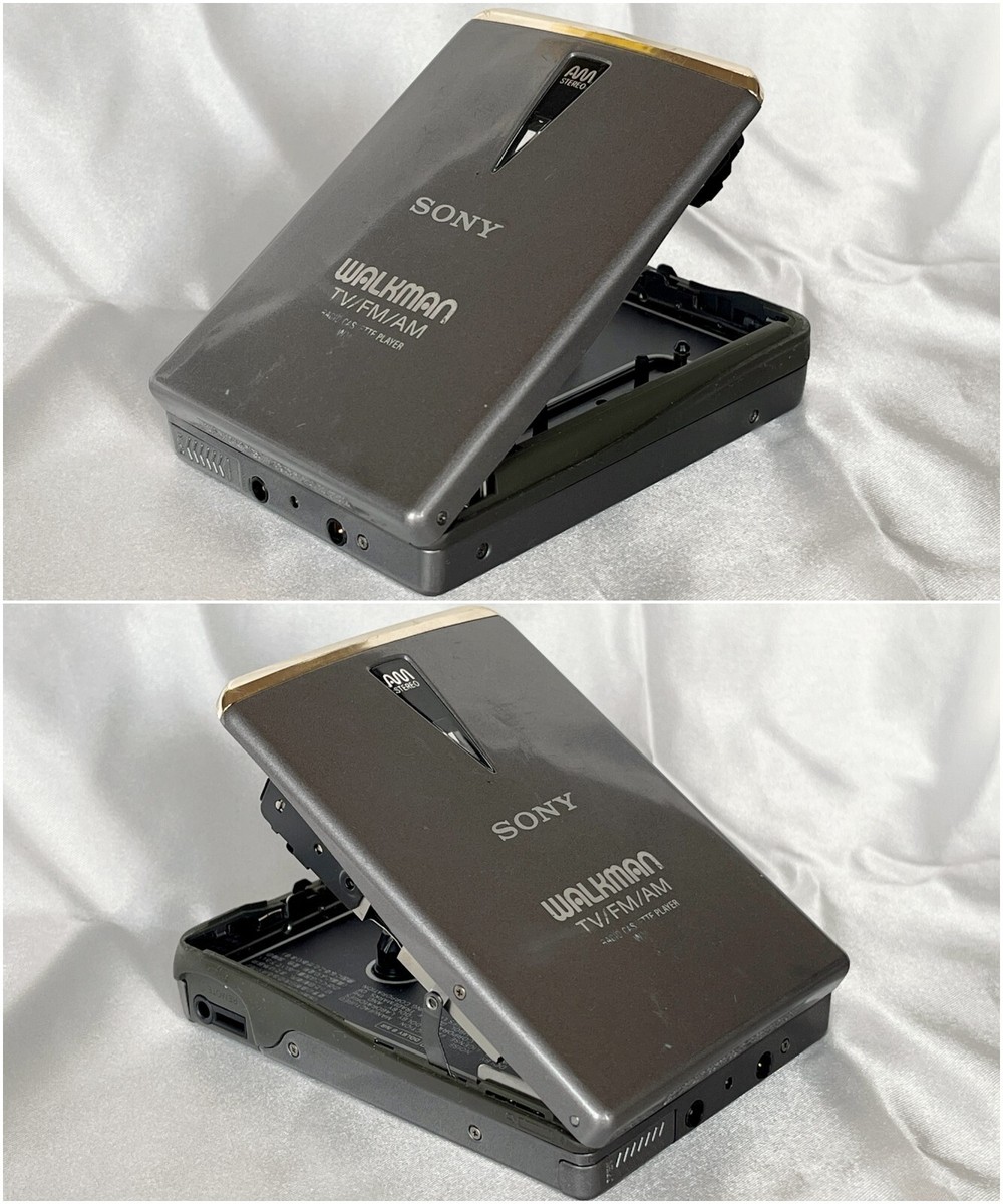 SONY WM-FX1 1994 Gray/Gold Radio WalkmanCassette Player Made