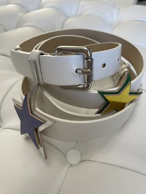 Just Cavalli Multi Colour Star White  belt size 75