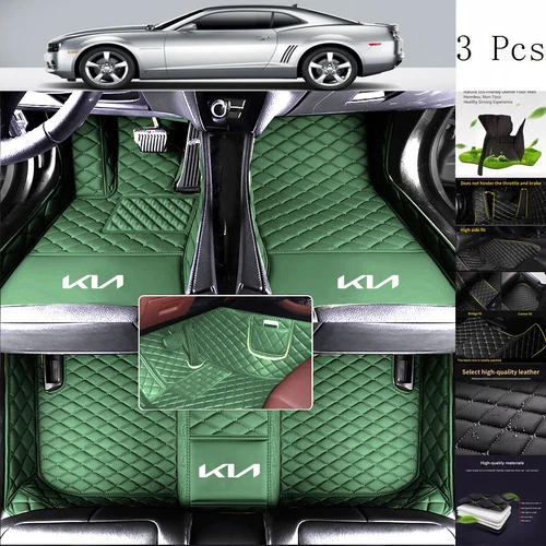 Fit for KIA All Series Car Floor Mats Auto Luxury Custom Waterproof Carpets Mats - Picture 18 of 36