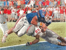 TIM TEBOW FLORIDA GATORS ART PRINT