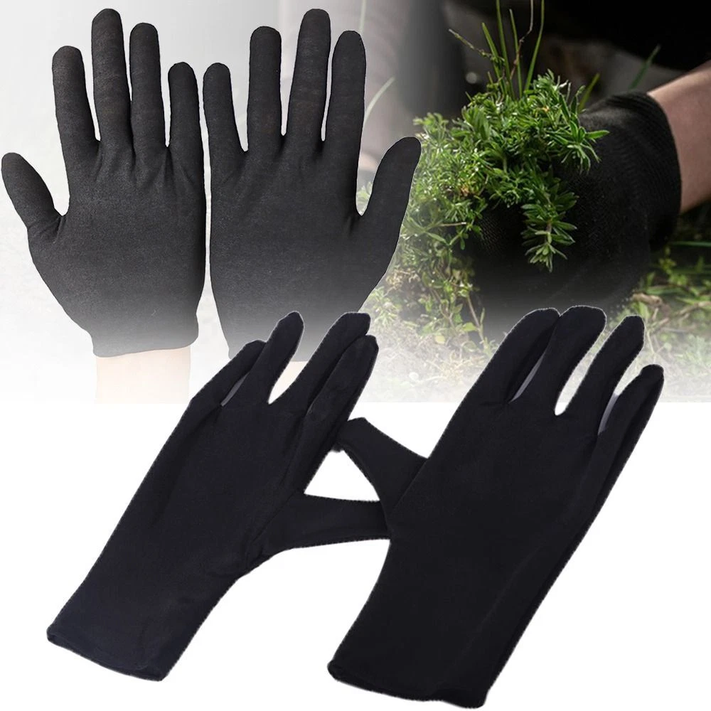 12PCS Thin Thick Manner Gloves Cotton Safety Work Gloves Tool