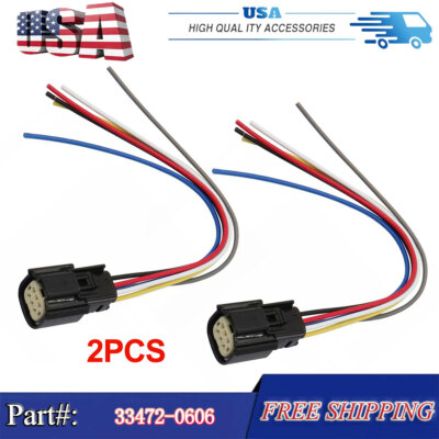 Fit 19-24 Ram 1500 2500 3500 Halogen Tail light wiring pigtail connector plug