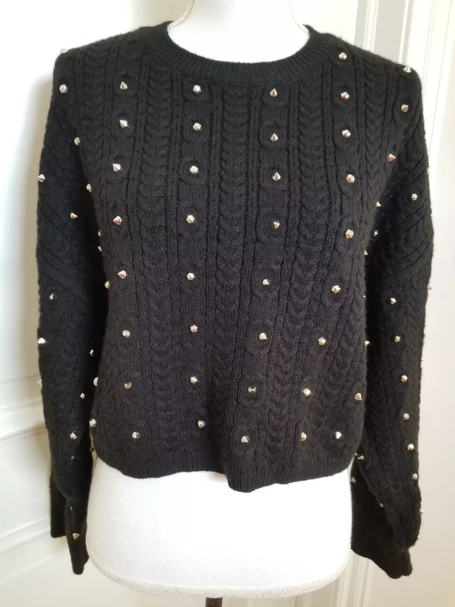 Zara studded best sale sweater